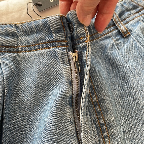 NWT STEVE MADDEN BLUE DENIM PANTS - Picture 9 of 10